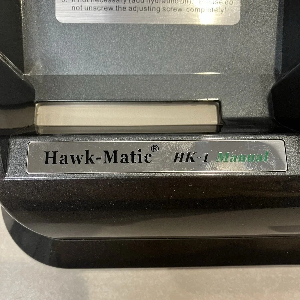 NOB Hawk-Matic HK-1 Manual Cigarette Injector Machine Charcoal Gray Chrome